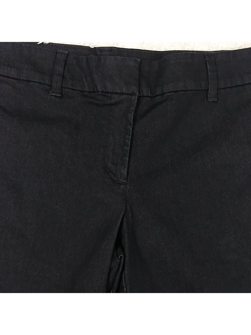 Ann Taylor Factory Dark Blue Mid Rise Button Zipper Front Boardwalk Short - Picture 3 of 11